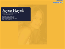 Tablet Screenshot of joycehayek.com